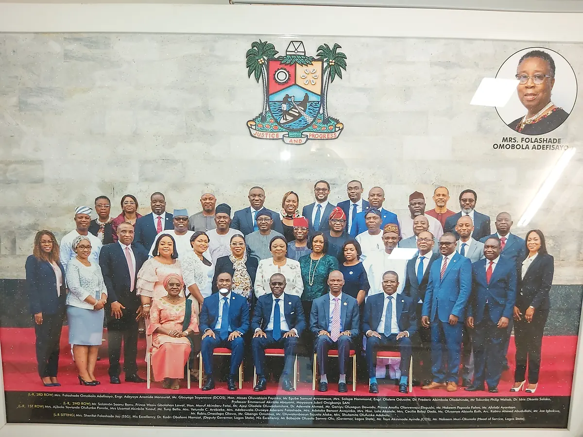 A group photograph of the Lagos State Executive Council.